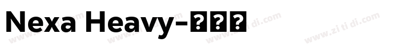 Nexa Heavy字体转换